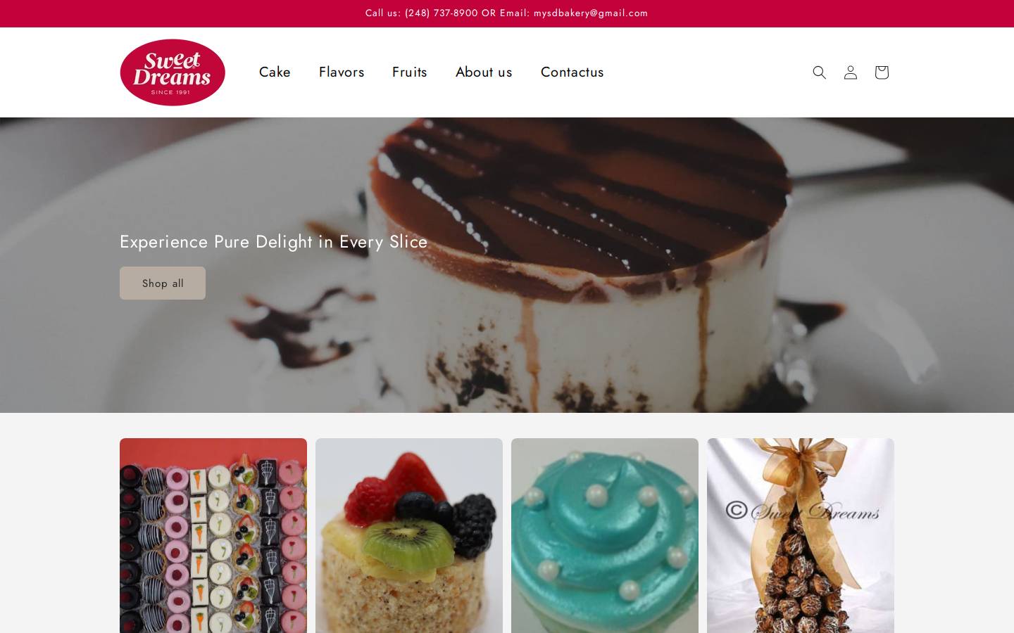 sweetdreamsweb.com homepage screenshot