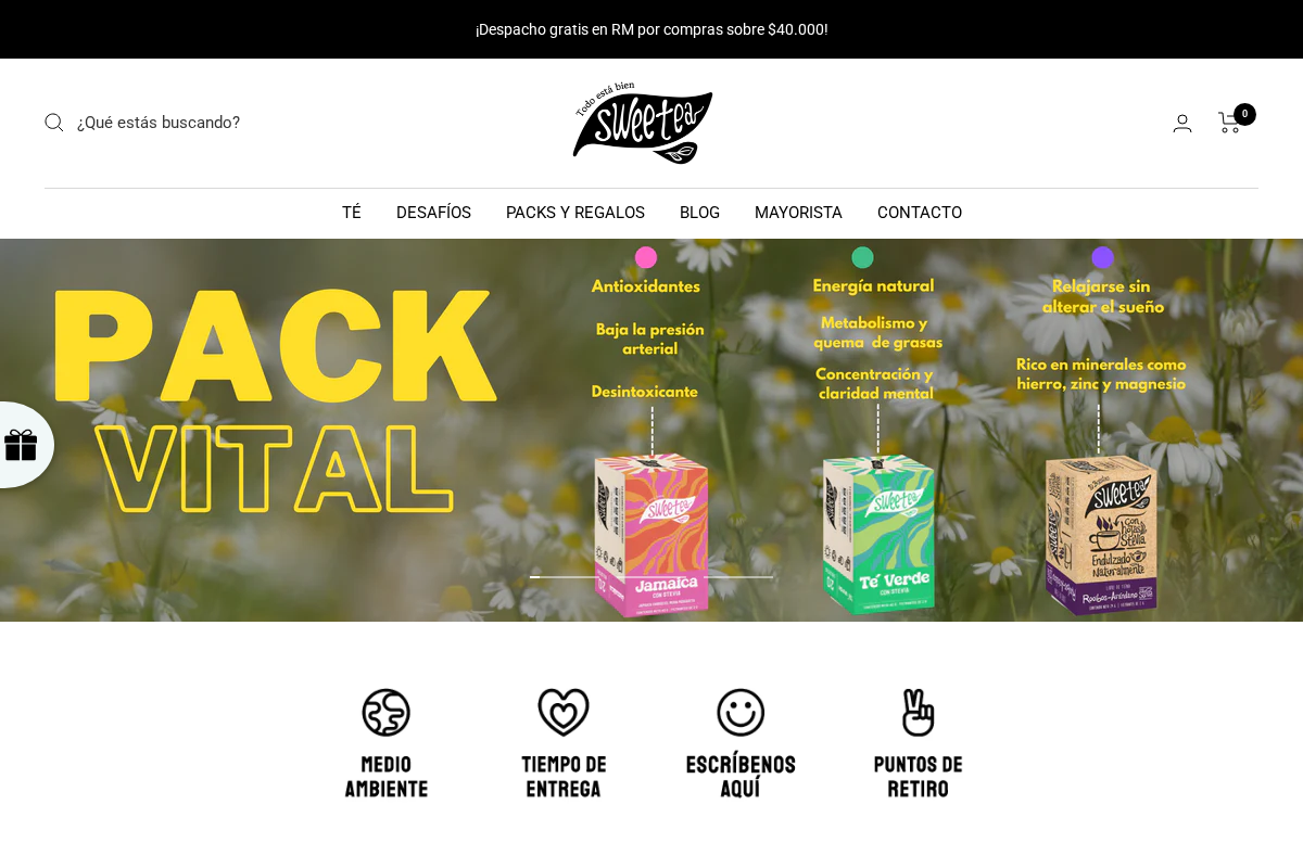 sweetea.cl homepage screenshot