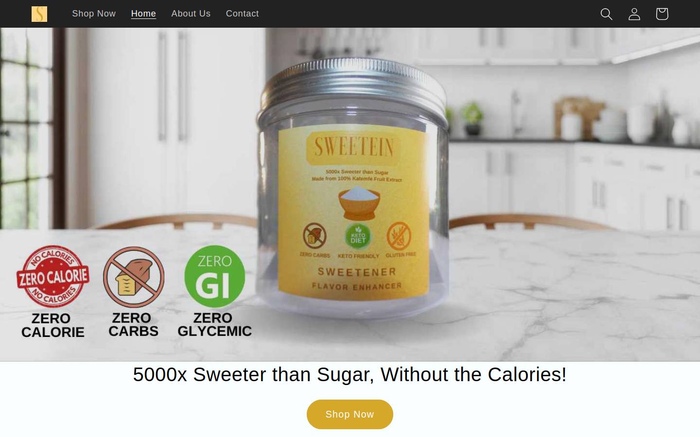 sweetein.com homepage screenshot