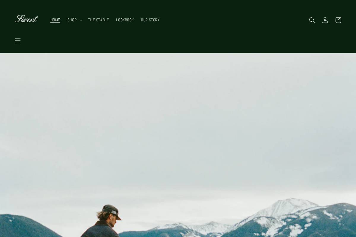 Sweethatco homepage screenshot