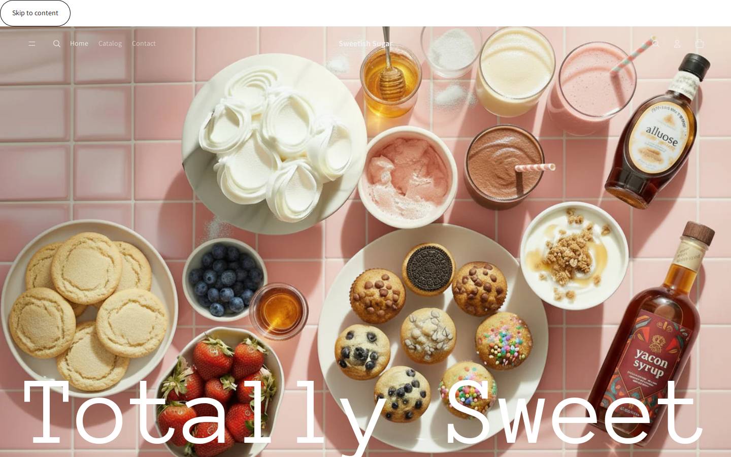 sweetishsugar.com homepage screenshot