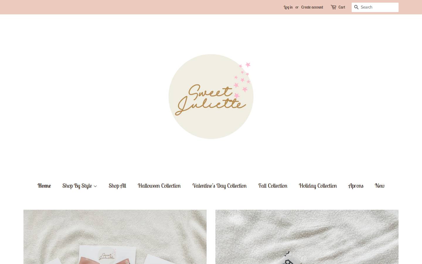 sweetjulietteboutique.com homepage screenshot