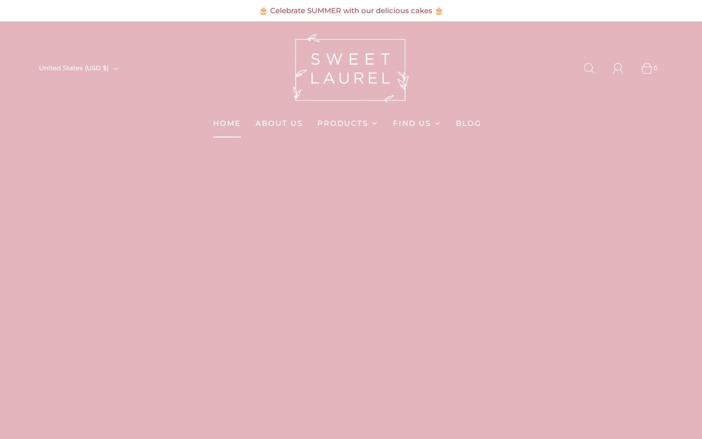 sweetlaurel.com homepage screenshot