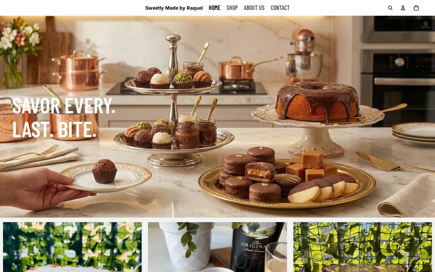 sweetlymadeworld.com homepage screenshot