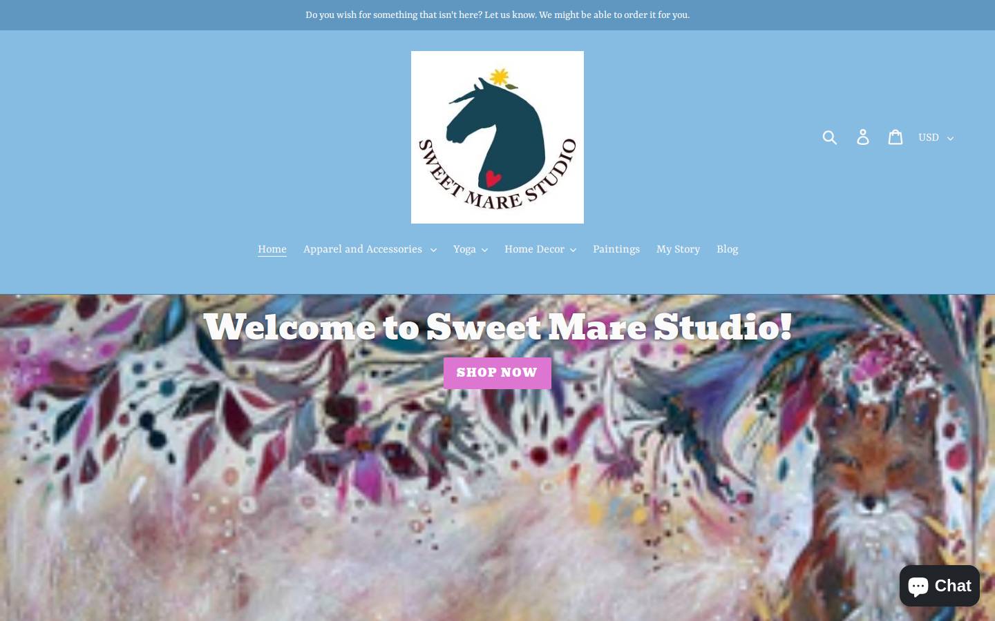 sweetmarestudio.com homepage screenshot