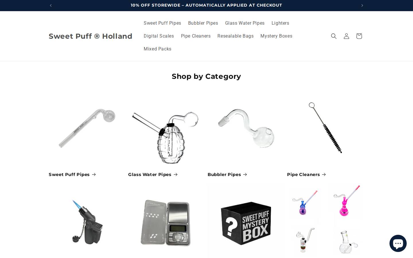 sweetpuffholland.com.au homepage screenshot