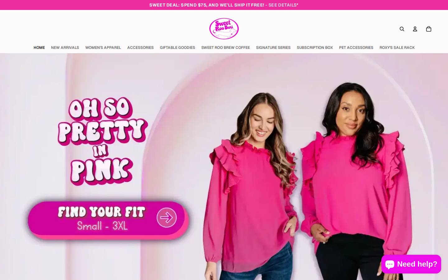 sweetroobou.com homepage screenshot