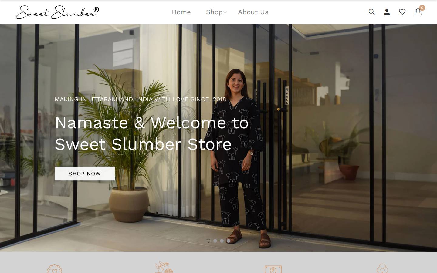 sweetslumberstore.com homepage screenshot
