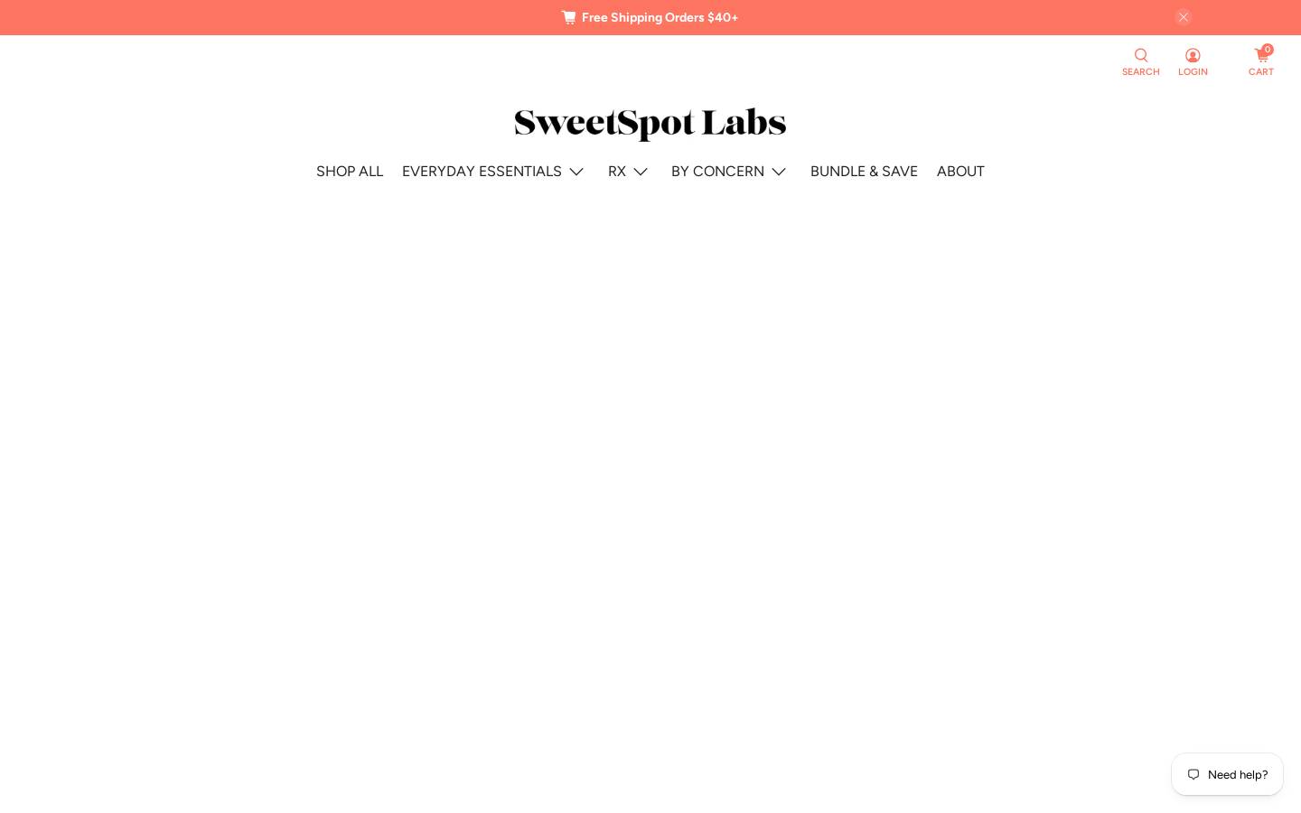sweetspotlabs.com homepage screenshot