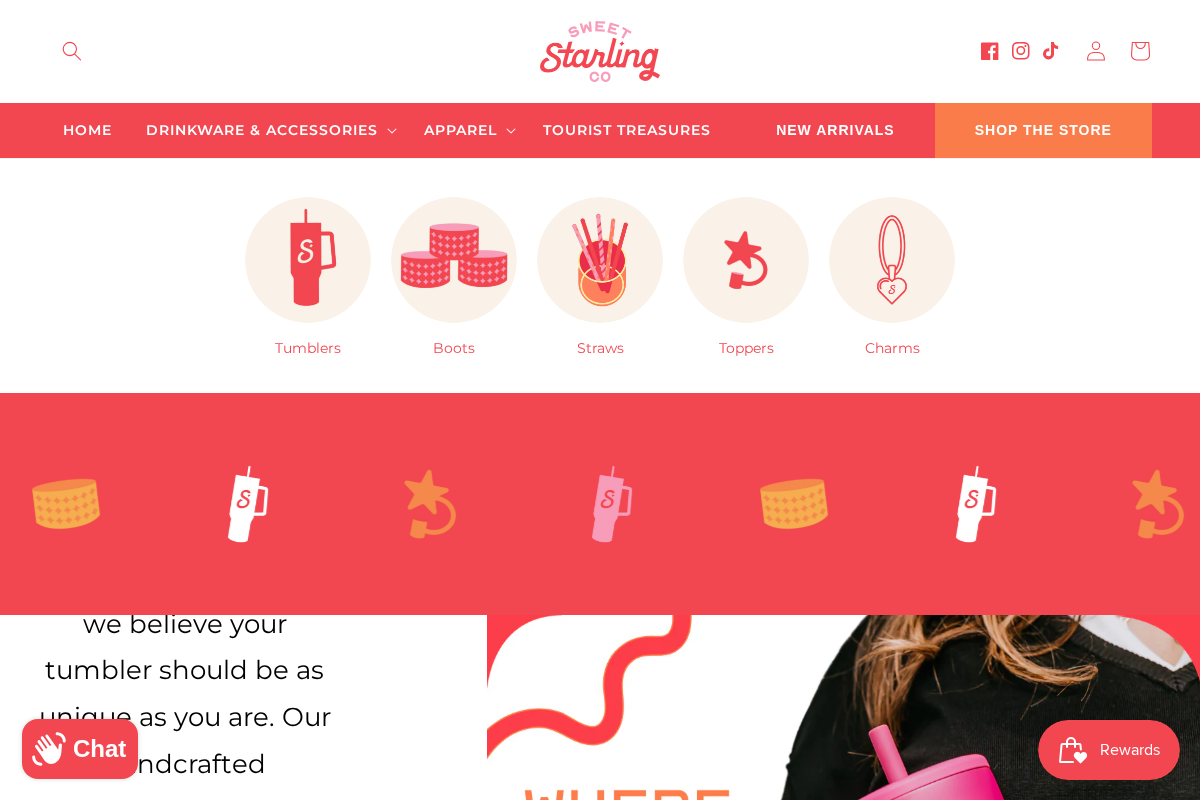 The Sweet Starling Co homepage screenshot