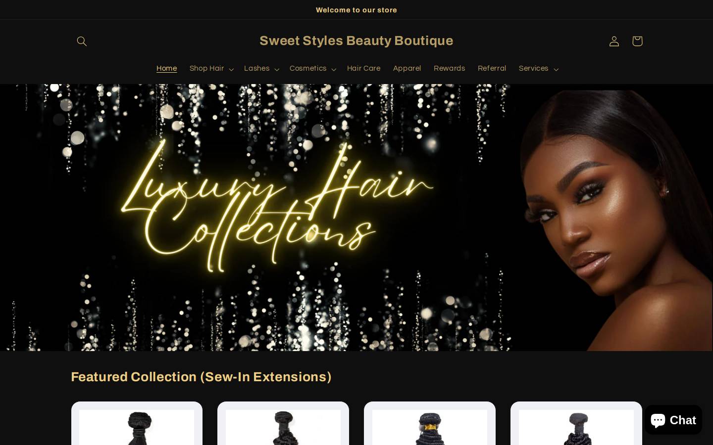 sweetstylesga.com homepage screenshot
