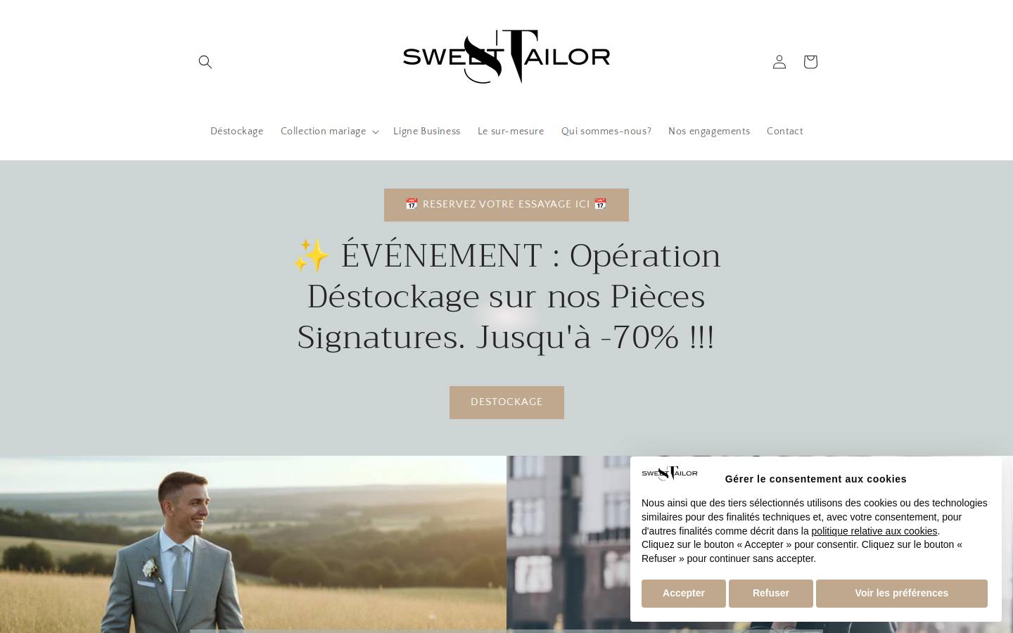 sweettailor.fr homepage screenshot