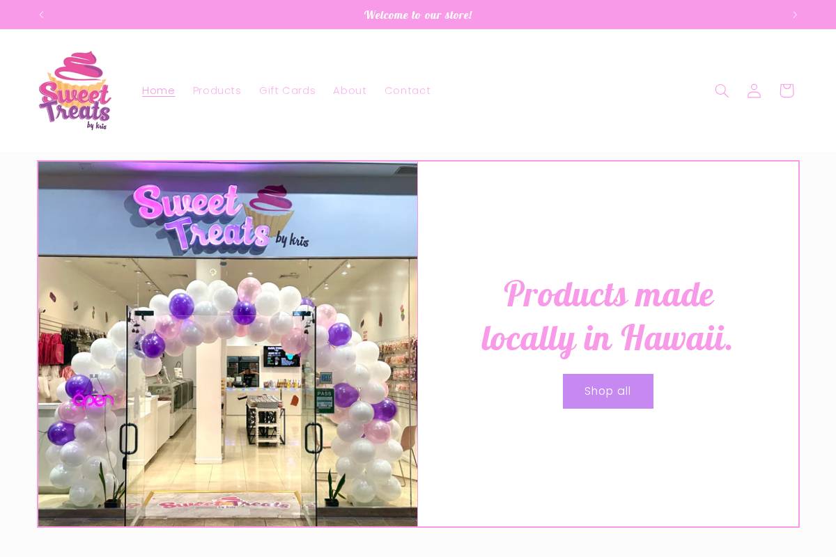 sweettreatsbykris.com homepage screenshot
