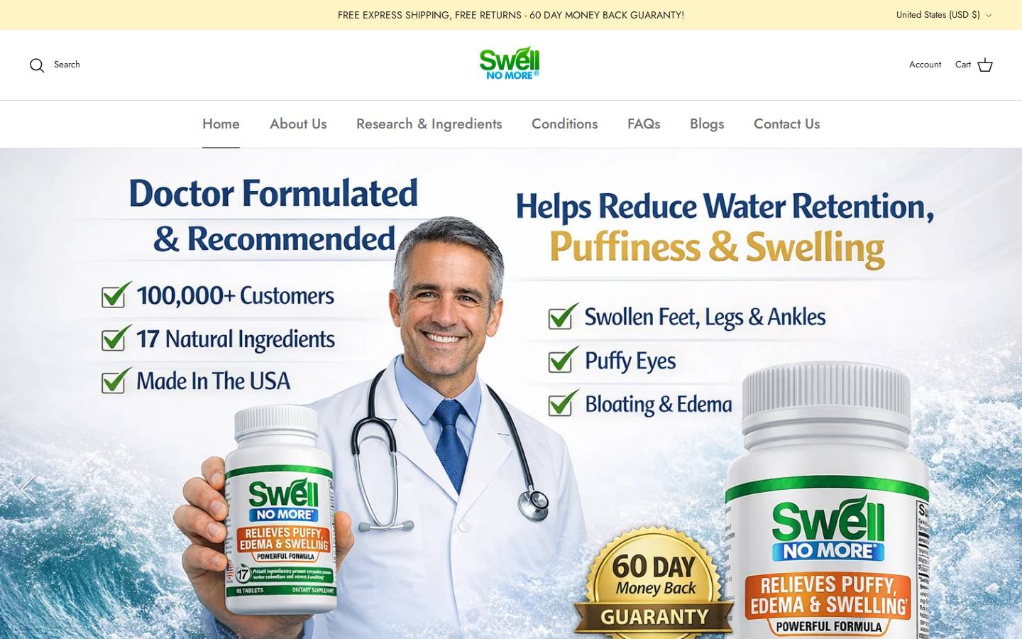 swellnomore.com homepage screenshot