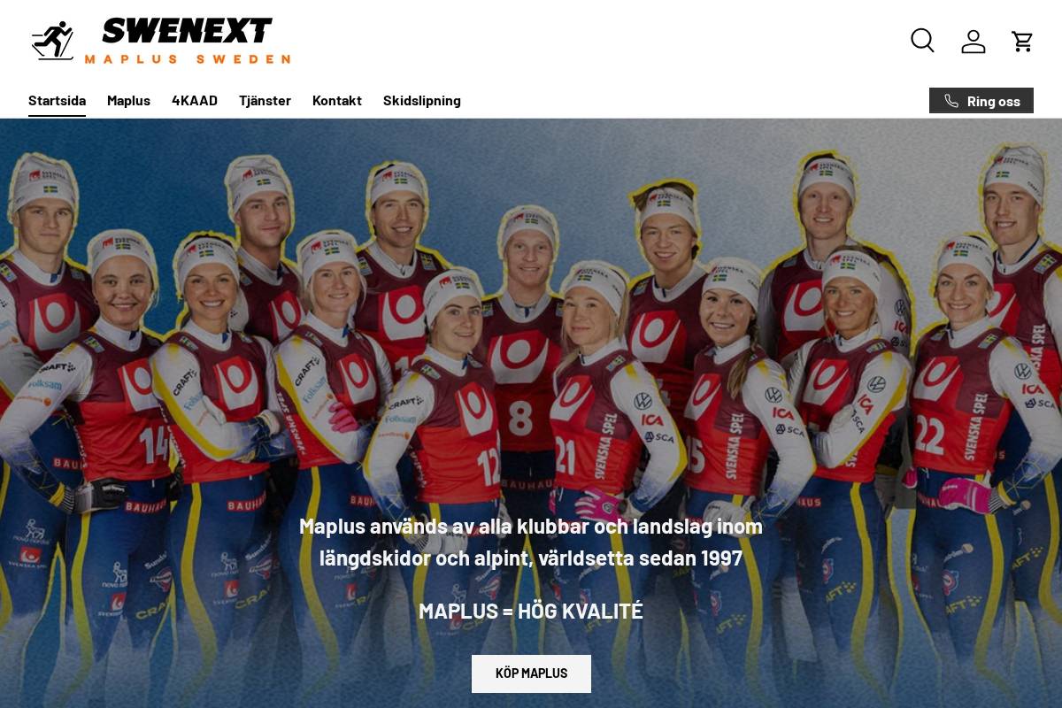 swenext.se homepage screenshot