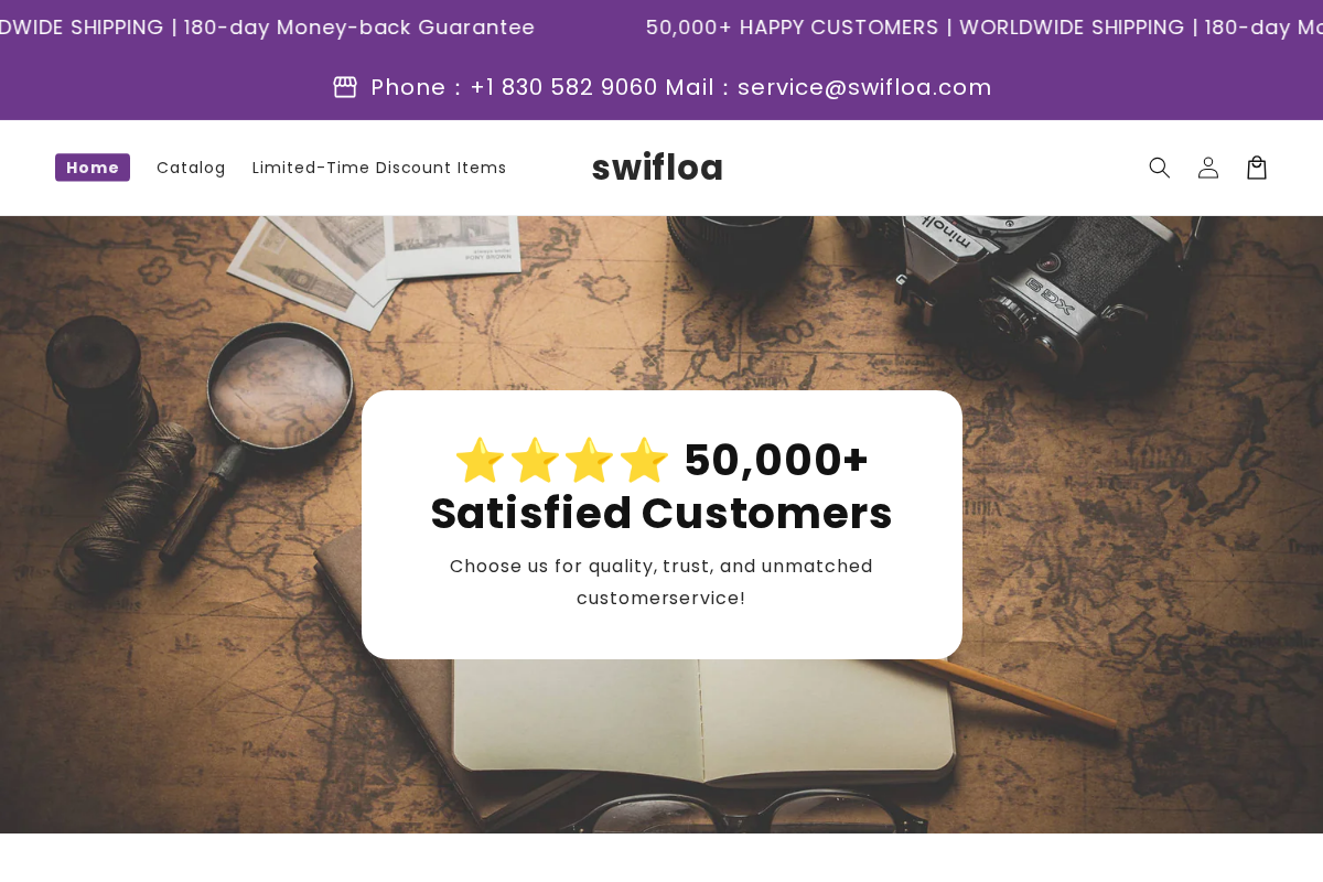 swifloa homepage screenshot