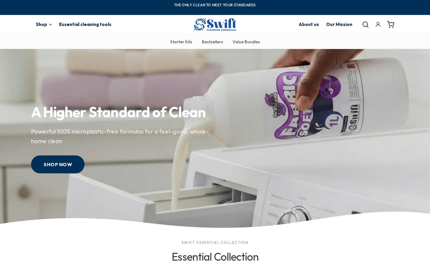 swiftcleaningchemicals.co.za homepage screenshot