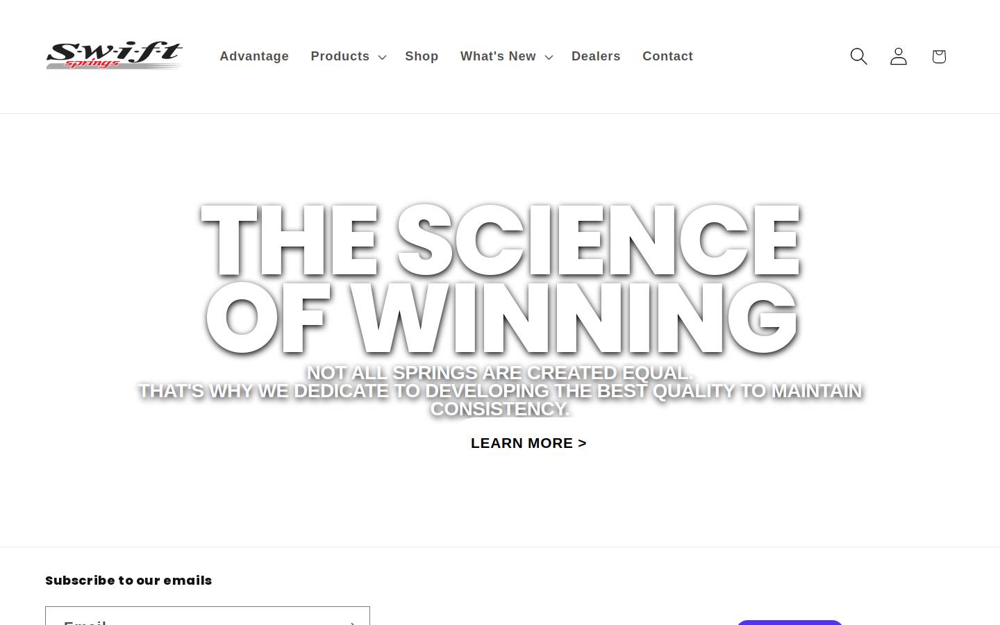 swiftsprings.com homepage screenshot