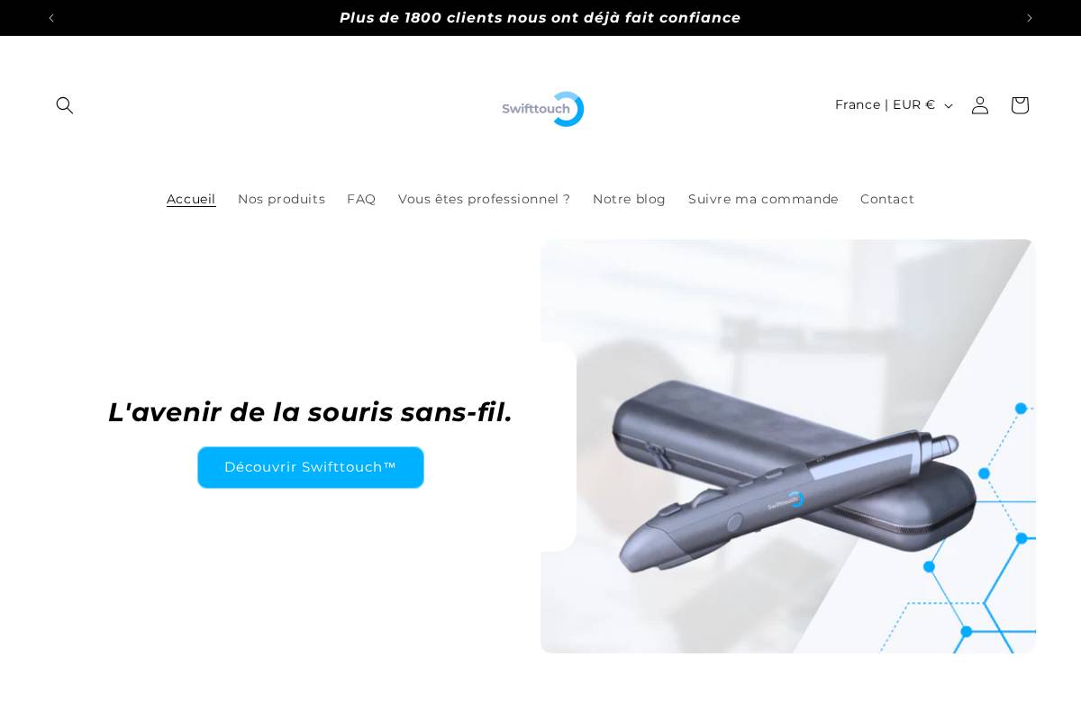 swifttouch.fr homepage screenshot