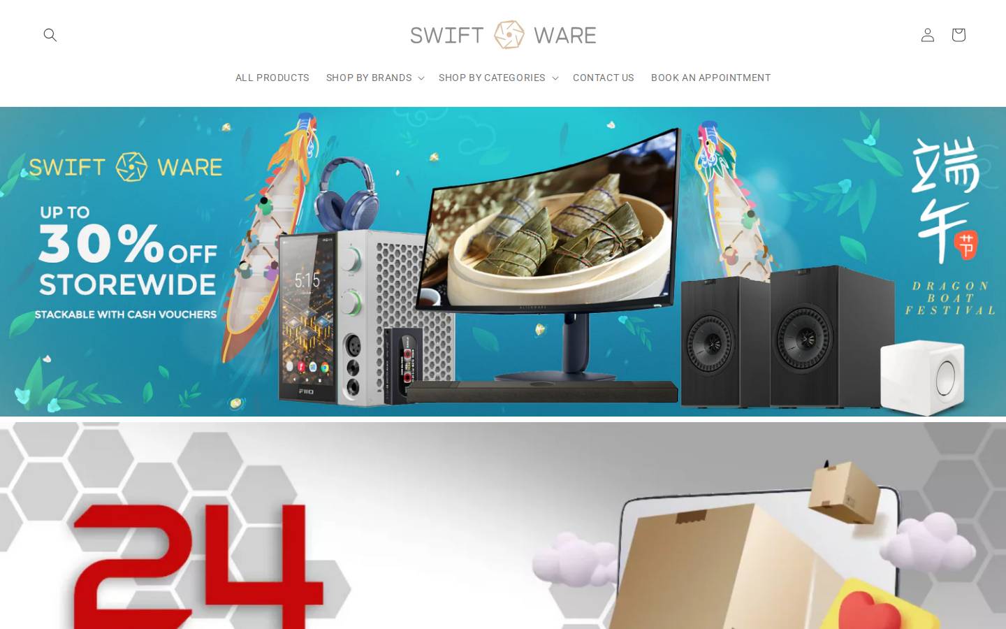 swiftwaresg.com homepage screenshot