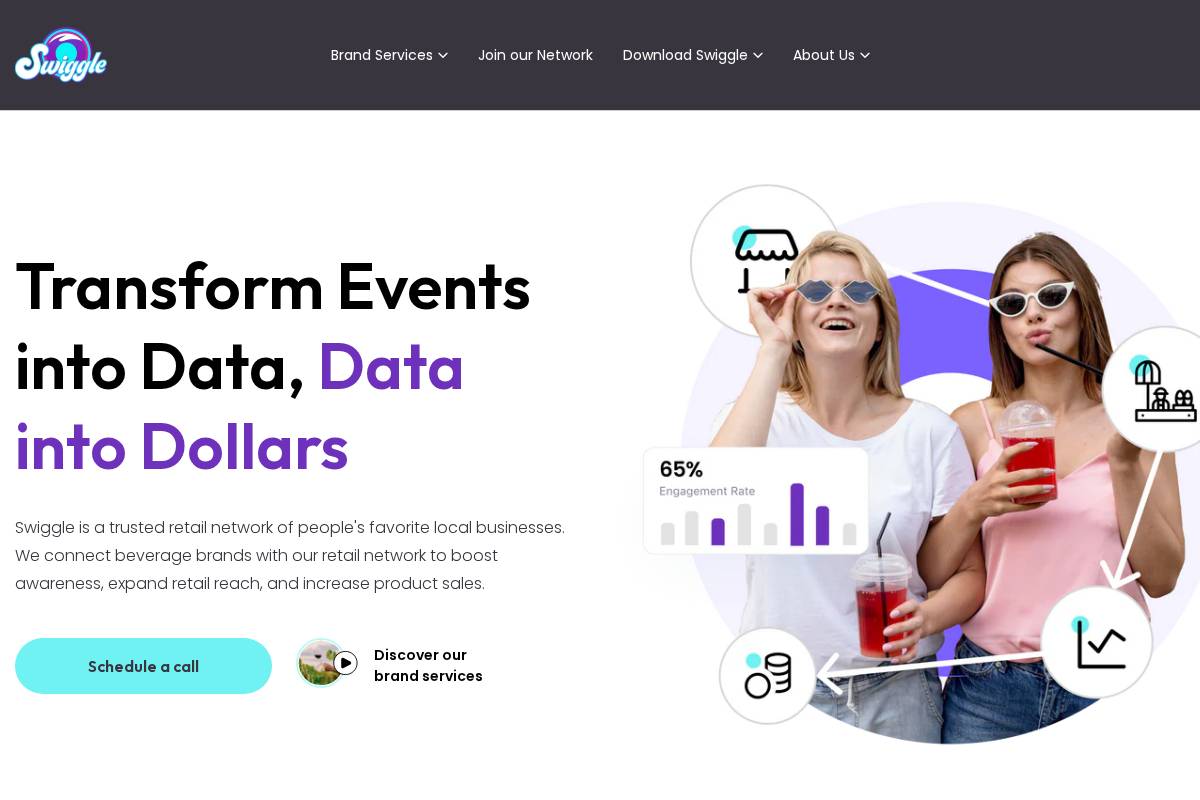 Swiggleit homepage screenshot