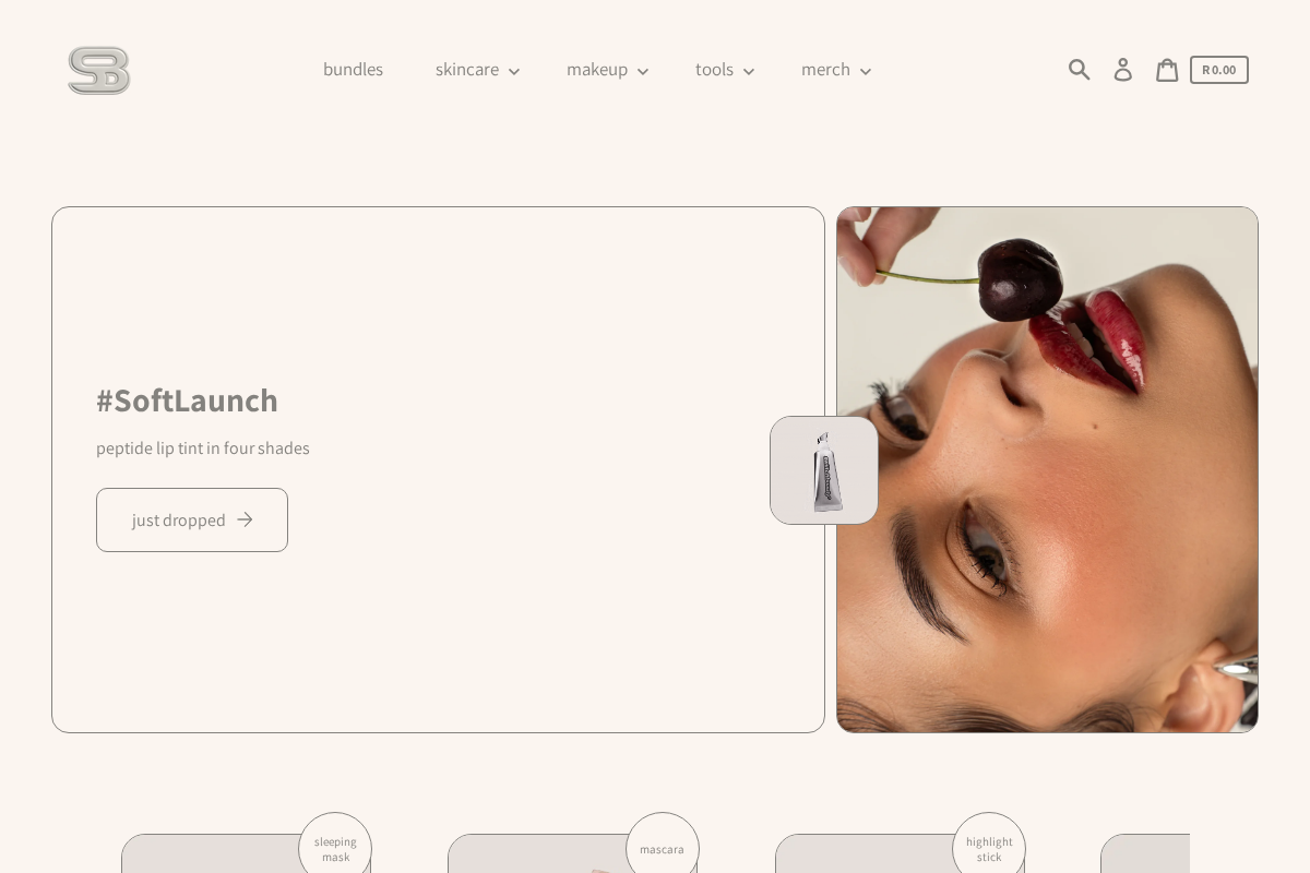 swiitchbeauty homepage screenshot