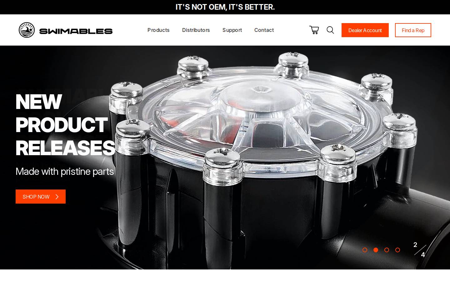 swimables.com homepage screenshot