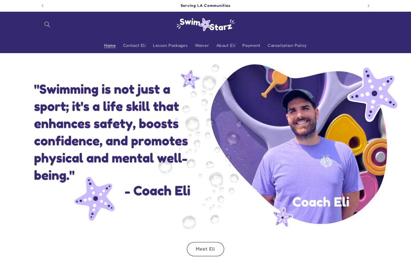 swimstarz.com homepage screenshot
