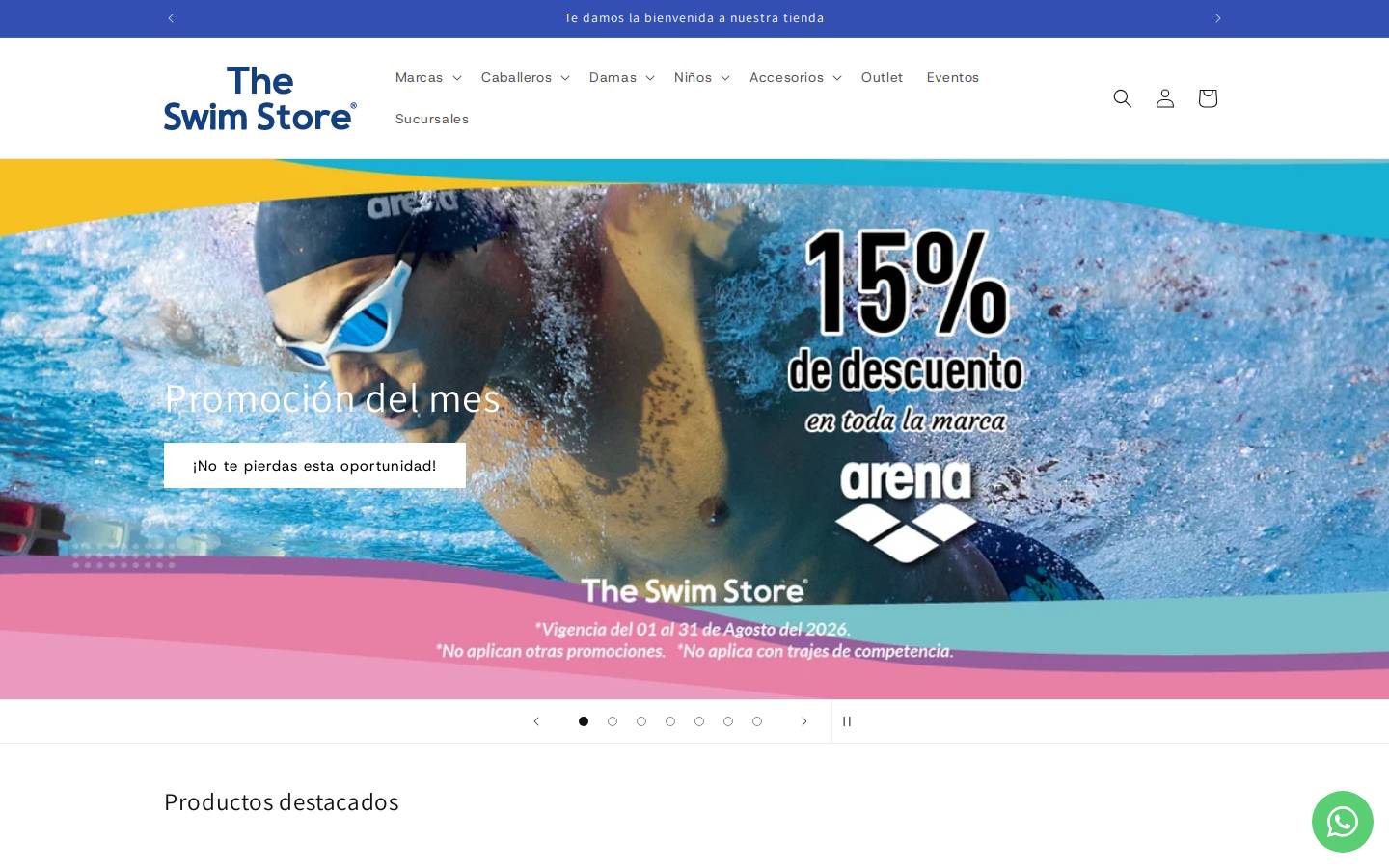 swimstore.mx homepage screenshot