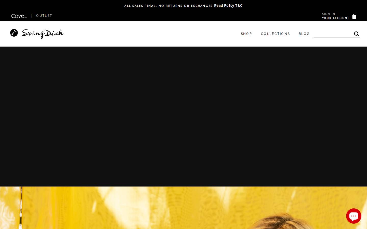 swingdish.com homepage screenshot
