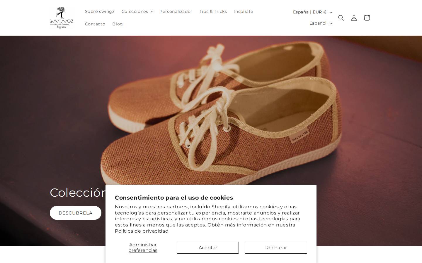 swingzbegonacervera.com homepage screenshot