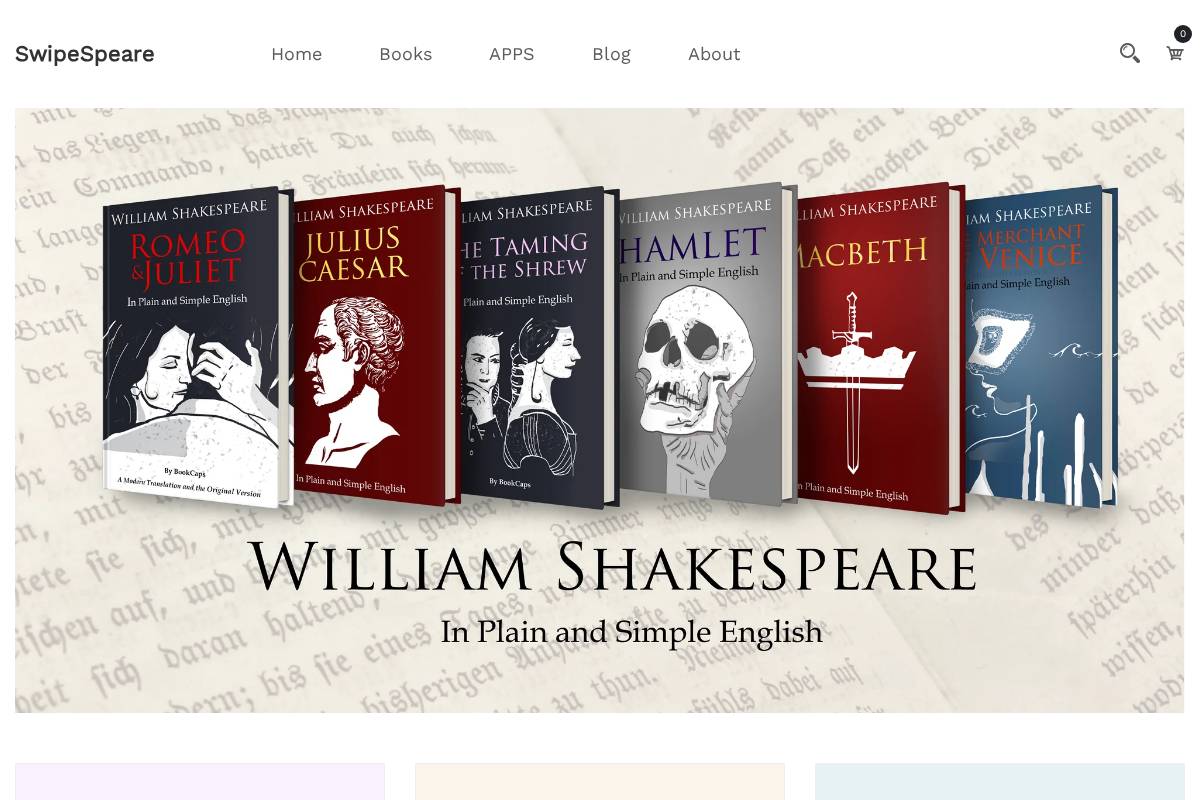 swipebook.com homepage screenshot