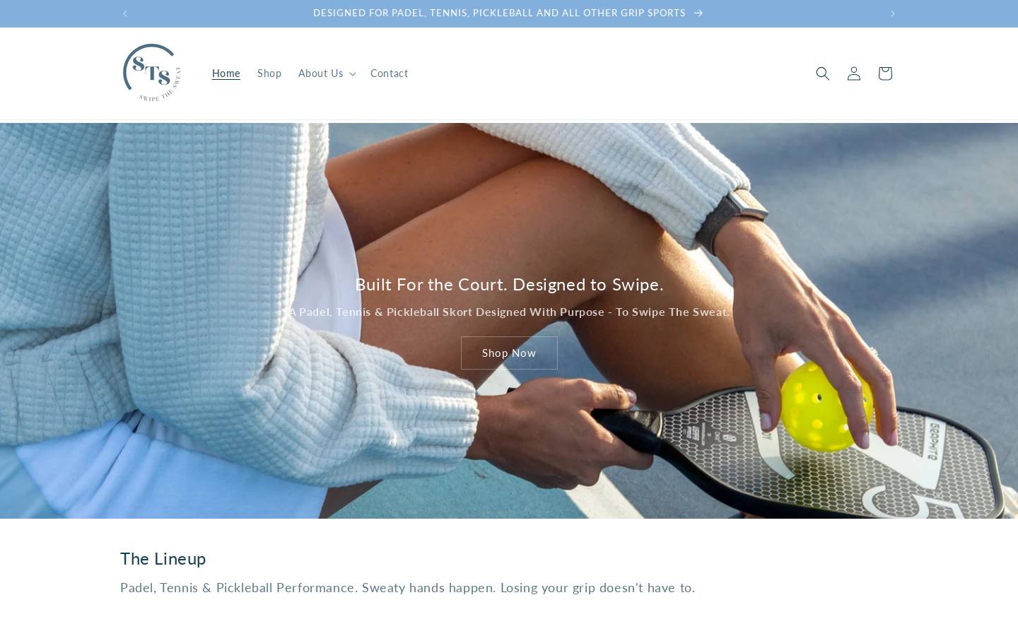 swipethesweat.com homepage screenshot