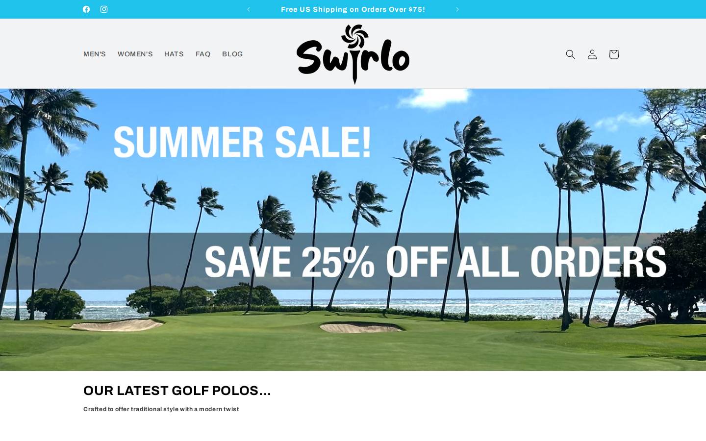 swirlo.com homepage screenshot