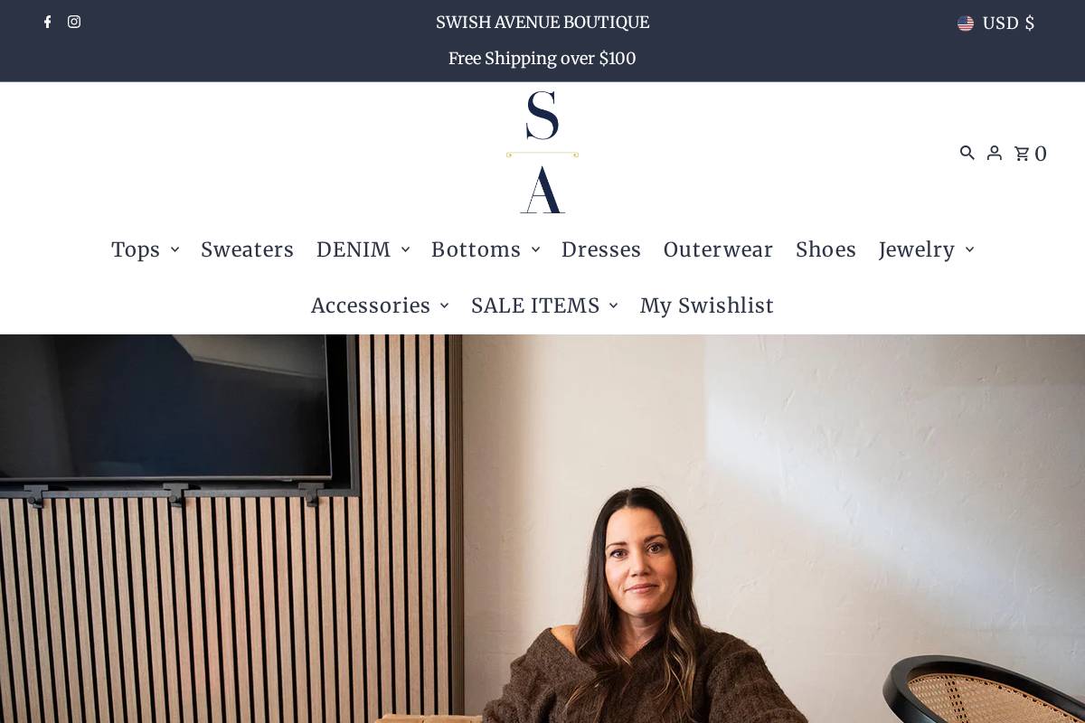 swishavenue.com homepage screenshot