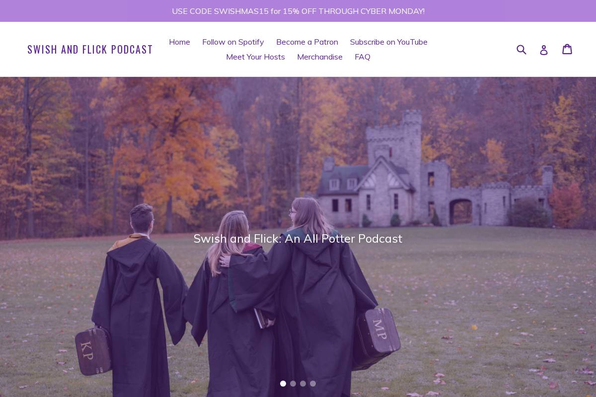 swishflickcast.com homepage screenshot