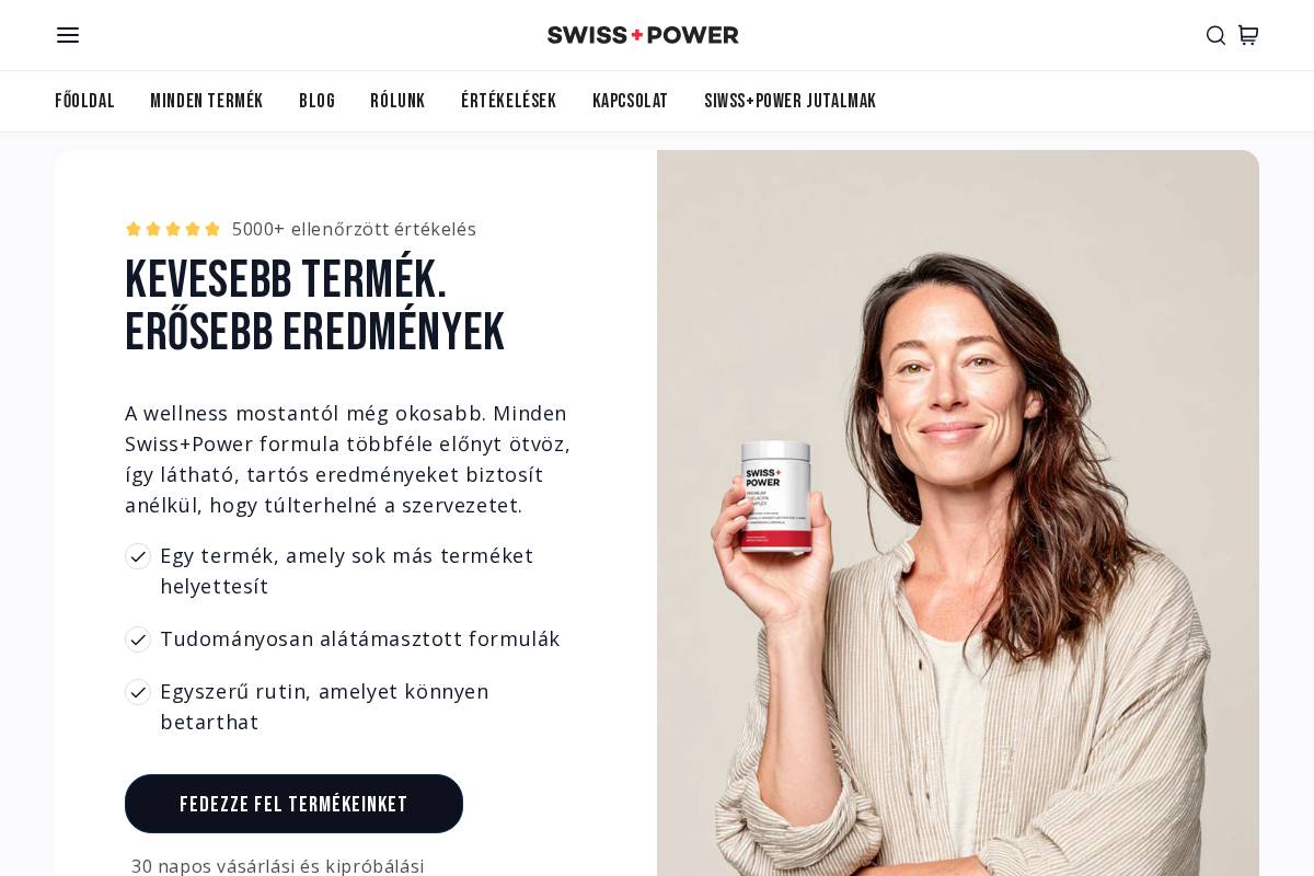 swisspower.hu homepage screenshot