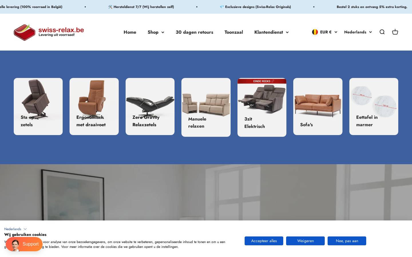 swissrelax.be homepage screenshot