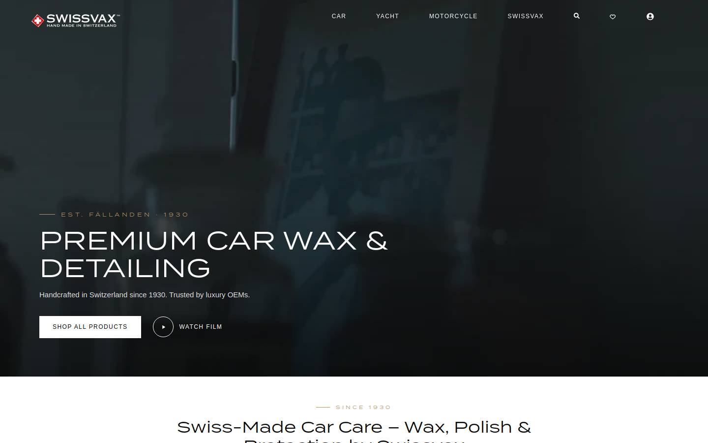 swissvax.us homepage screenshot