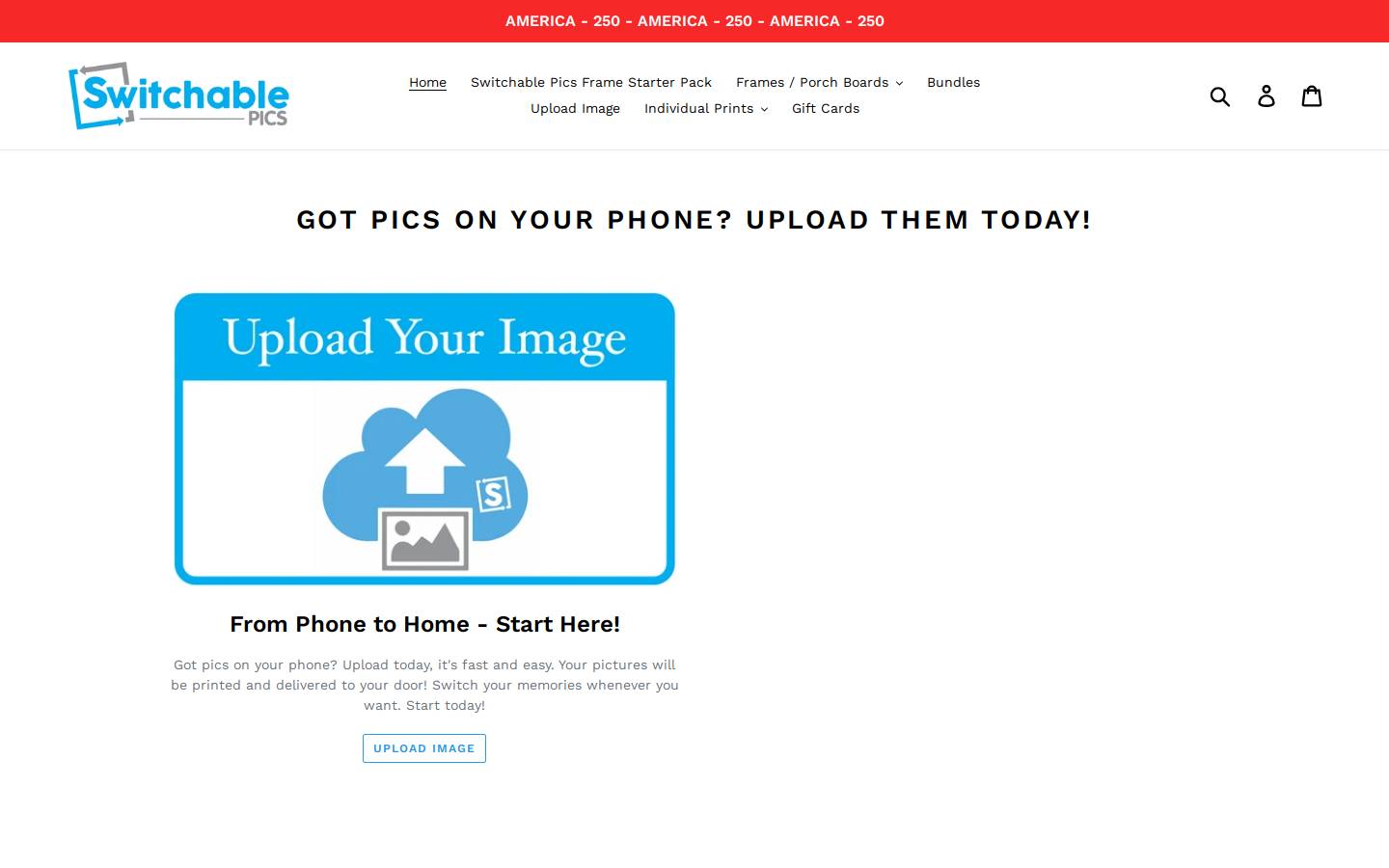 switchableprint.com homepage screenshot