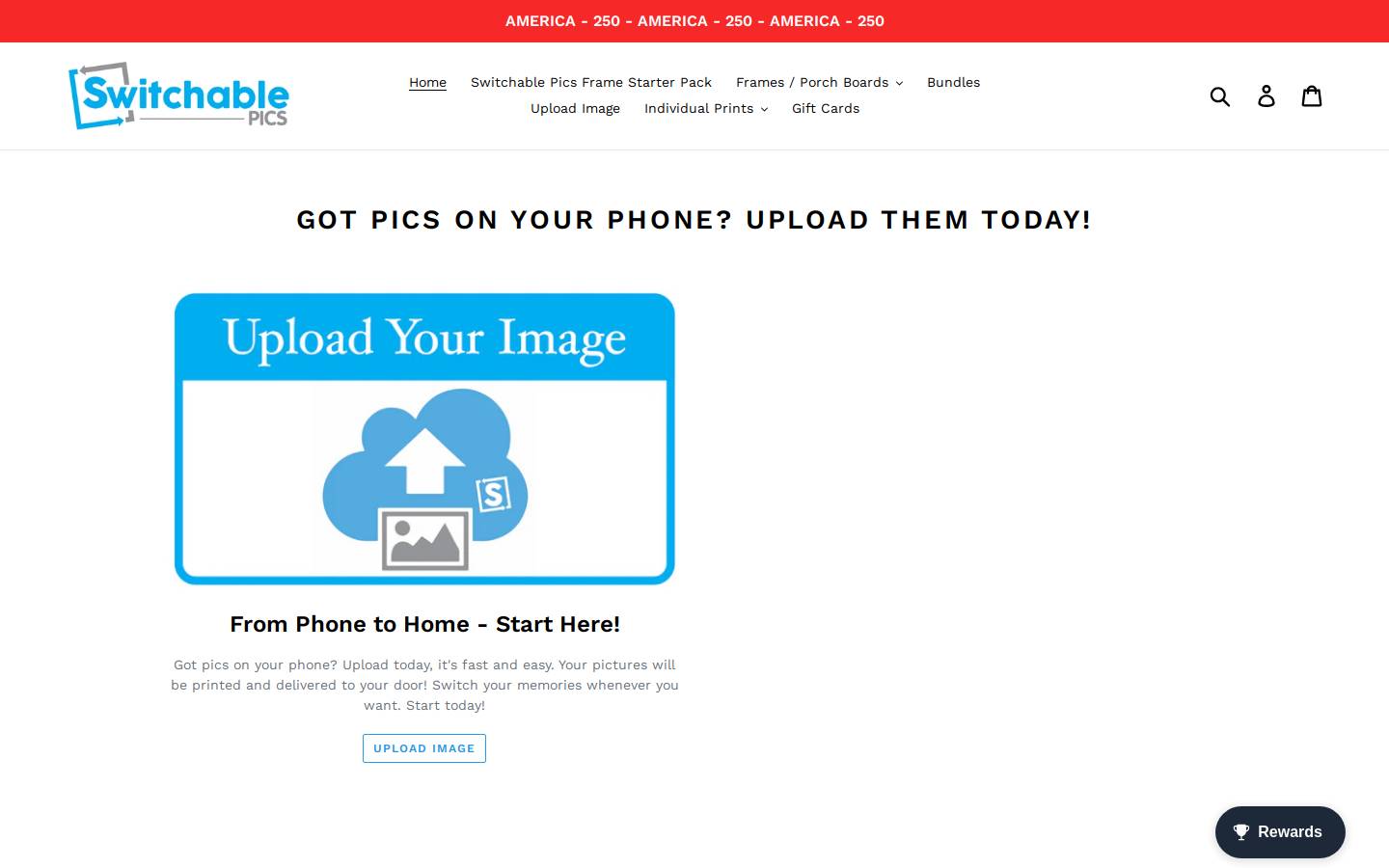 switchableprints.com homepage screenshot