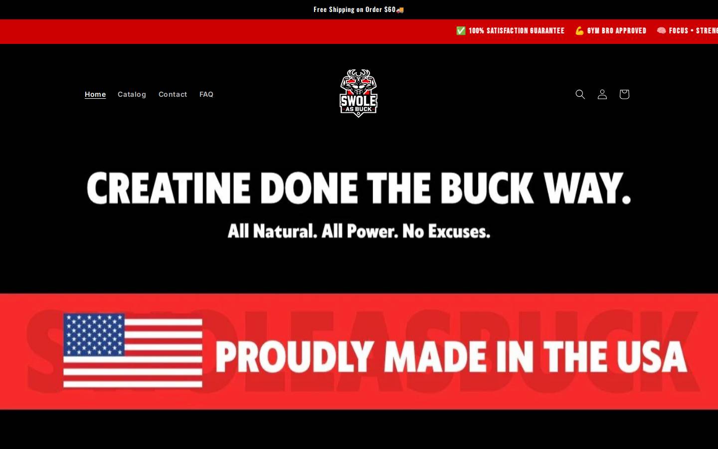 swoleasbuck.com homepage screenshot