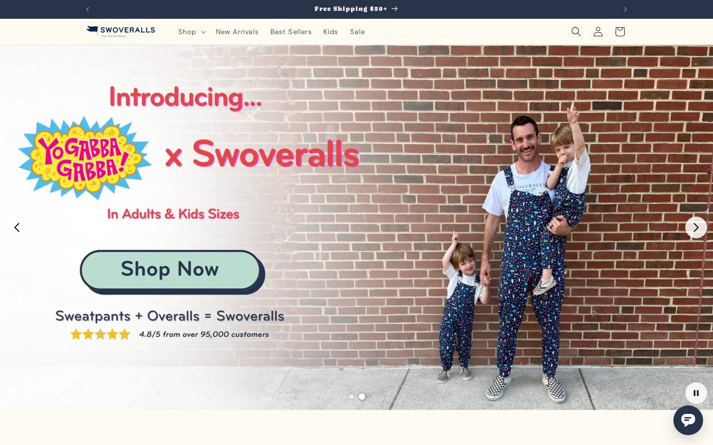 swoveralls.com homepage screenshot