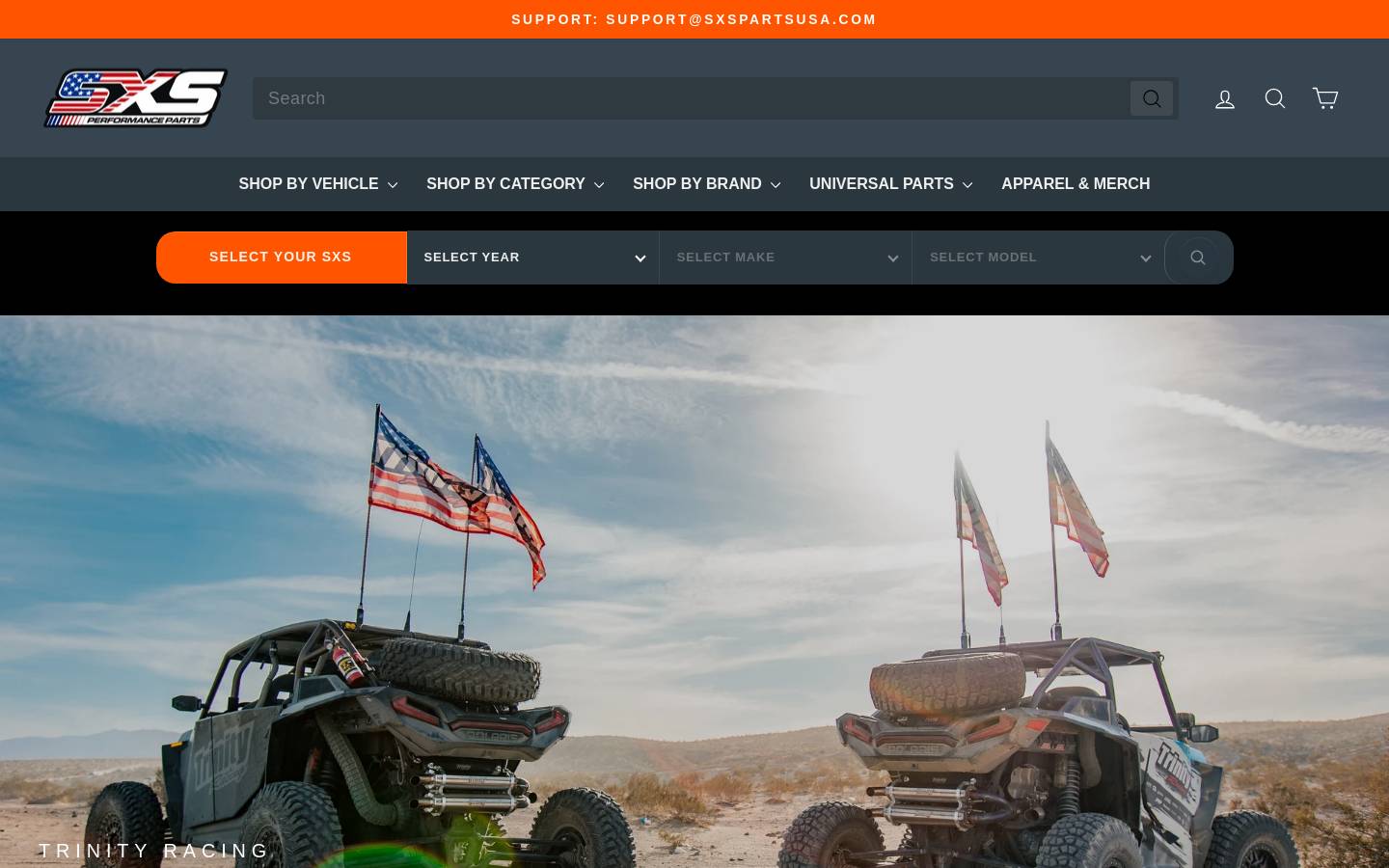 sxspartsusa.com homepage screenshot