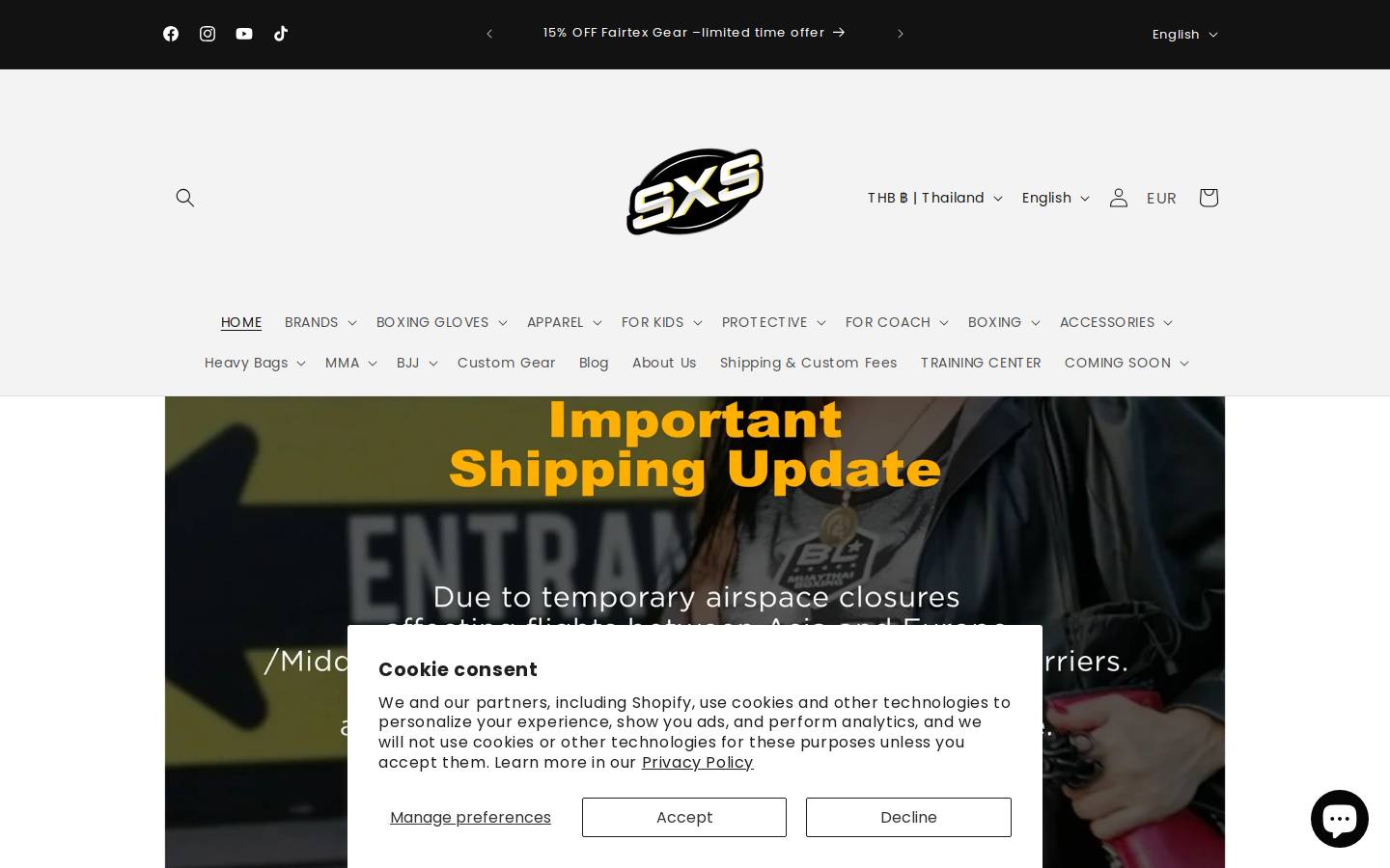 sxssuperexportshop.com homepage screenshot