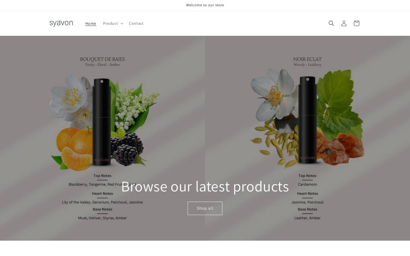syavon.co homepage screenshot