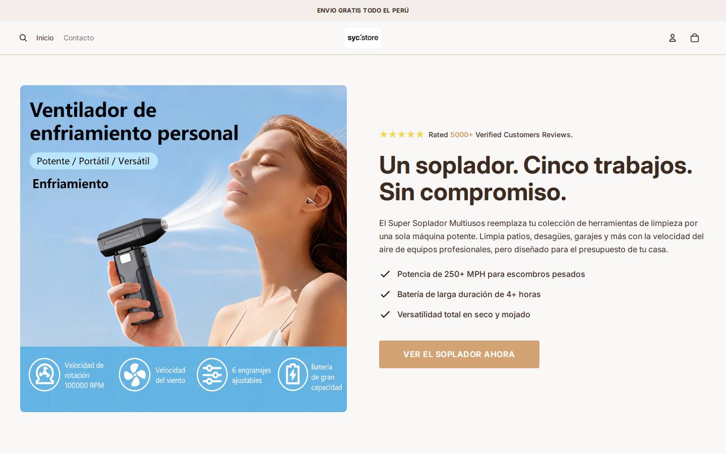 sycperu.com homepage screenshot