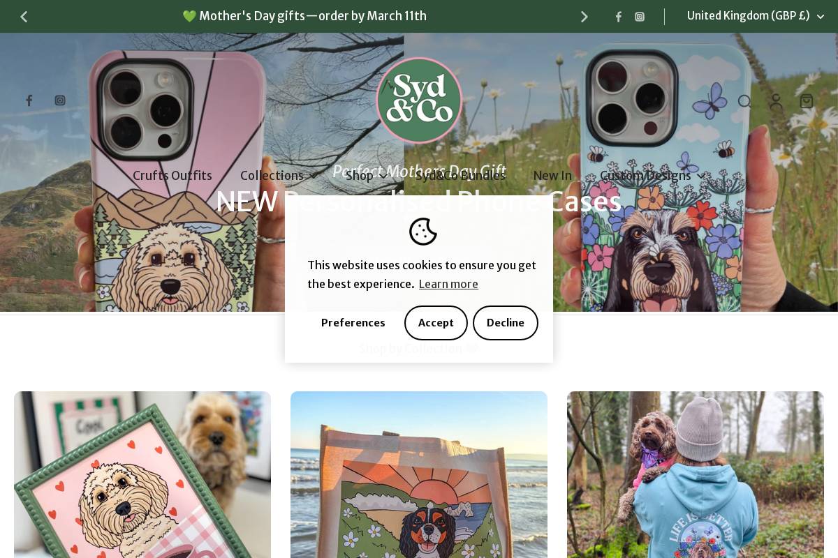 sydandco.uk homepage screenshot