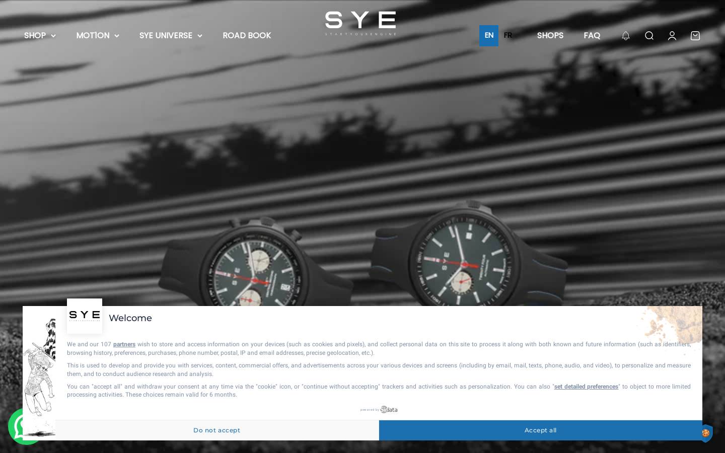 SYE [Start Your Engine] homepage screenshot