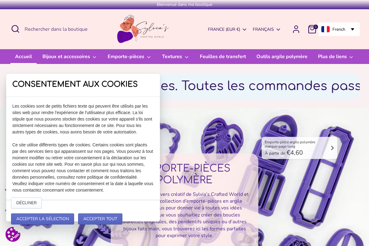 Sylvia's Crafted World homepage screenshot